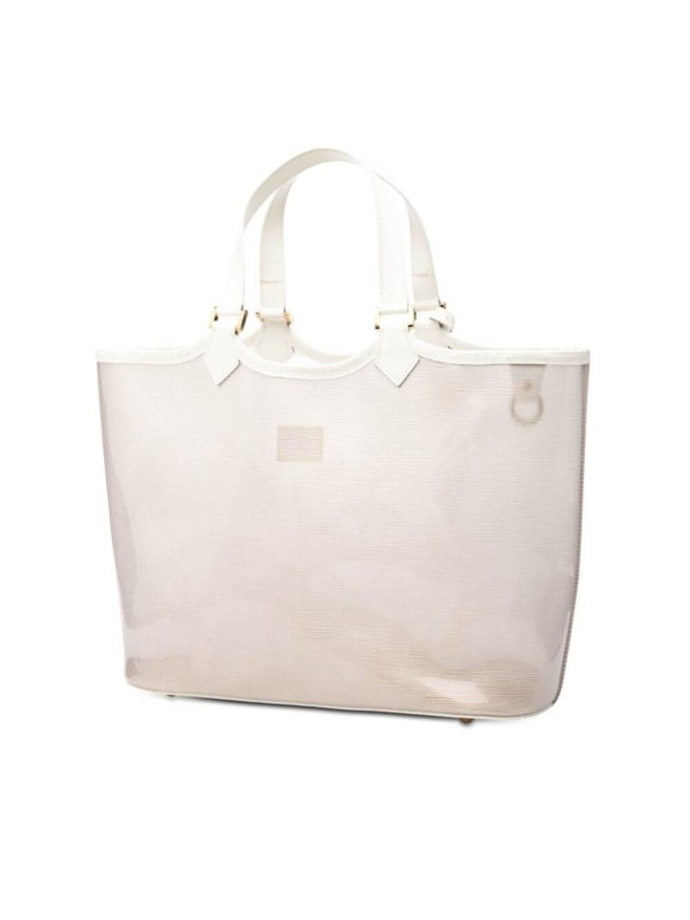 Louis Vuitton Epi Plage Lagune Bay Tote Clear White Vinyl - Picture 3 of 7